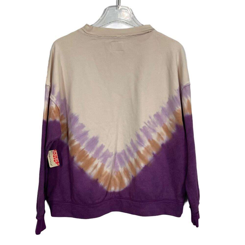 Free People Ombre Metti Tie Dye Sweatshirt Size XS NEW - Picture 9 of 12